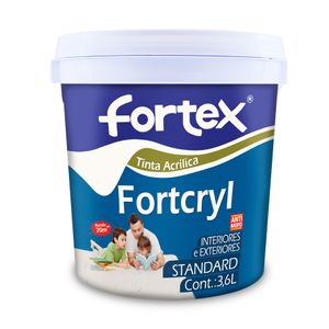 Tinta Fortcryl Preto 3,6L Fortex