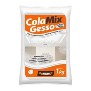 ColaMix Gesso em Pó 1 Kg - Rejuntamix