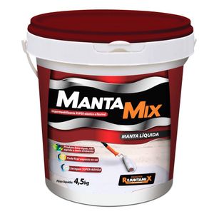 Manta Liquida Impermeabilizante Acrílica 4,5kg  Mantamix Rejuntamix