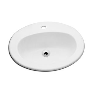 Cuba de Sobrepor 52x44,5cm Oval Branca Celite