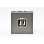 Modulo-de-Carregador-USB-1500MA-Arteor-Cinza-Pial-Legrand