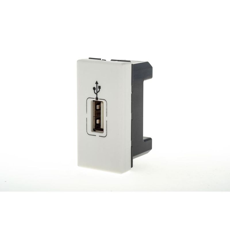 Modulo-de-Tomada-USB-para-Dados-de-Rede-Branco-Pial-Plus-Pial-Legrand