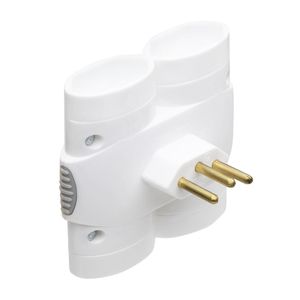 Benjamim Pino Multiplicador 2P+T 4S 10A Branco Daneva Pial Legrand