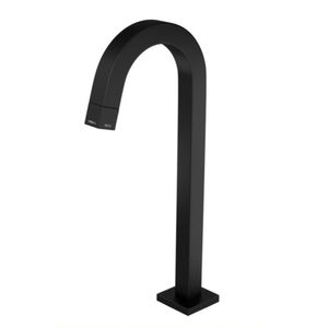 Torneira De Mesa Para Lavatório Bica Alta Tube Black Matte Deca