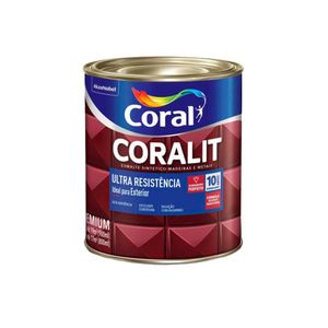 Esmalte Sintético Coralit Ultra Resistência Fosco Preto 0,9L Coral