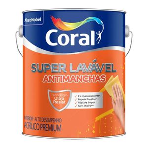 Tinta Super Lavável Branco 3,6L Coral