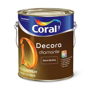 Tinta Decora Diamante Semi Brilho Branco 3,6L Coral