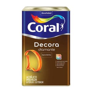 Tinta Decora Diamante Semi Brilho Branco 18L Coral