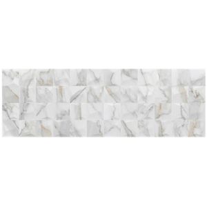 Revestimento 30x90cm Calacata Cubic Brilhante Tipo A Eliane