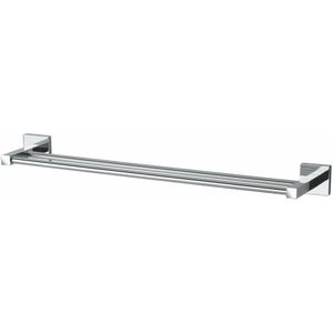 Porta Toalha Barra Dupla Quadra Cromado Perflex