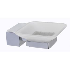 Saboneteira Vidro Actual Cromada Perflex