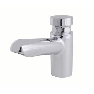 Torneira Pressurizada Para Lavatório Fechamento Automático Bica Baixa Permatic DN15 Cromada Perflex