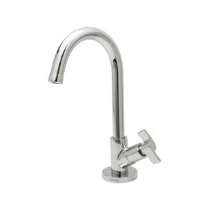 Torneira 1196 C22 De Mesa Para Lavatório Bica Móvel Única DN15 Cromada Perflex