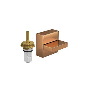 Acabamento Para Registro De Pressão 1/2 E 3/4 Com Mecanismo 1/2 Volta Dream Red Gold Deca