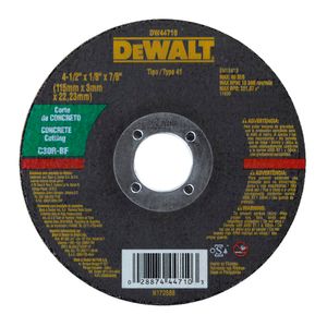 Disco de Corte 4-1/2" x 1/8" x 7/8" Concreto Dewalt