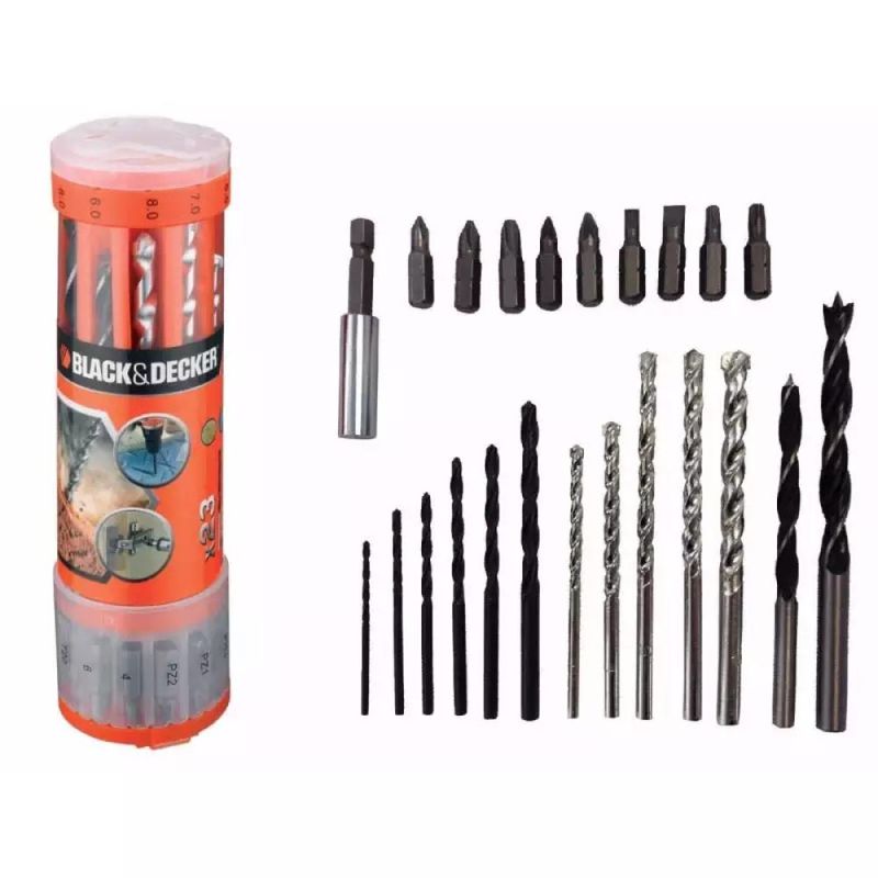 Kit-de-Brocas-para-Concreto-23-Pecas-Black---Decker