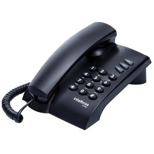 Telefone Pleno com Fio sem Chave Preto Intelbras