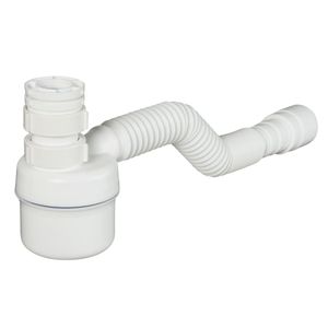 Sifão Ajustável com Copo Multiuso Branco Tigre