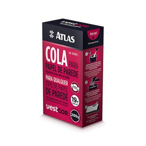 Cola Para Papel De Parede Em Pó 200g Atlas