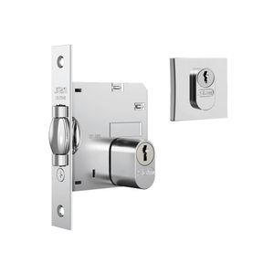 Fechadura 1005 Pivotante Roseta Quadrada Aço Cromado Stam