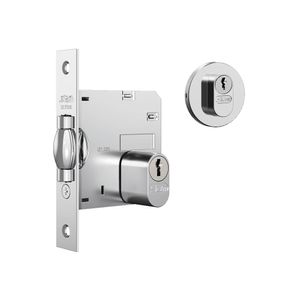Fechadura 1005 Pivotante Roseta Redonda Aço Inox Stam
