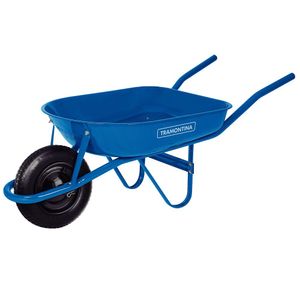 Carrinho de Mão com Caçamba Metálica Azul 50L Tramontina