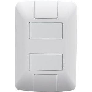 2 Interruptores Simples 6A 250V Branco Aria Tramontina