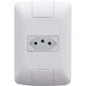 Tomada 2P+T 10A Branco Aria Tramontina