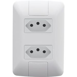 2 Tomadas 2P + T 10A 250V Branco Aria Tramontina