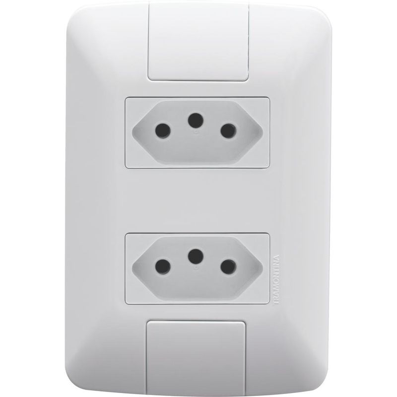 Conjunto-de-Tomadas-Energia-10A-Branco-Aria-Tramontina