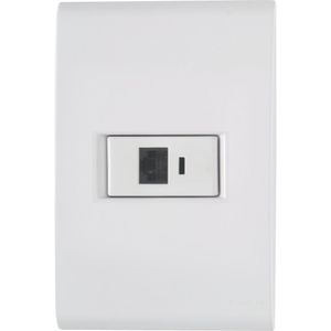 Conjunto de Tomada Telefone RJ11 Branco Liz Tramontina