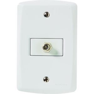 Tomada TV Branco Lux 2 Tramontina
