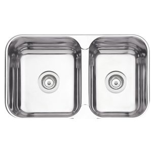 Cuba Dupla De Embutir/Sobrepor 69X40 Aço Inox Polido Isis 2C 34-28 BS Tramontina