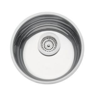 Cuba De Embutir 30cm Com Válvula Aço Inox Alto Brilho Luna 30 BL Tramontina