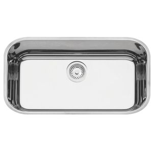 Cuba De Embutir 56X34 Com Válvula Aço Inox Polido Lavínia 56 BL Tramontina