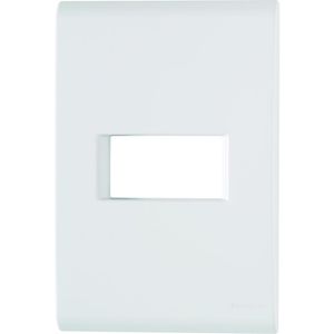 Placa 4x2 1P Horizontal Branco Tramontina