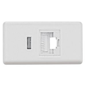 Módulo Tomada para Telefone RJ11 Branco Lux² Tramontina