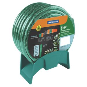 Mangueira Flexível 1/2 20mm para Jardim com Engate Rosqueado 20 Metros Verde Tramontina