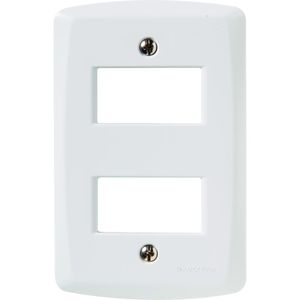Placa 4x2 com Suporte Branco Lux2 Tramontina