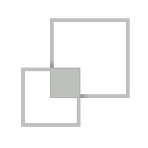 Arandela Led Alumínio Branco Fosco 35x35cm 20w Fuoco Mantra