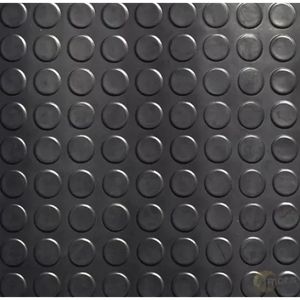 Piso Emborrachado 50x50cm Preto Neolitic ATB