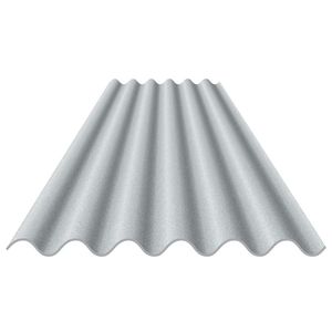 Telha de Fibrocimento 2,44x1,10m 5mm Cinza Tropical Eternit