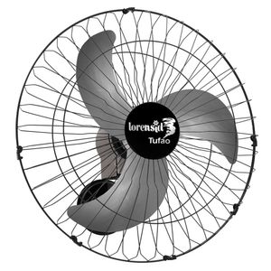 Ventilador de Parede 60cm Bivolt Tufão Preto Loren Sid