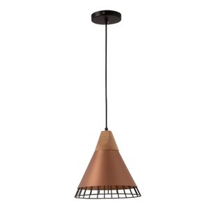 Pendente Aramado Wood Cobre Startec
