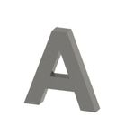 Letra-Casa--A--20cm-Parafusar-Aco-Inox-Uniao-Inox
