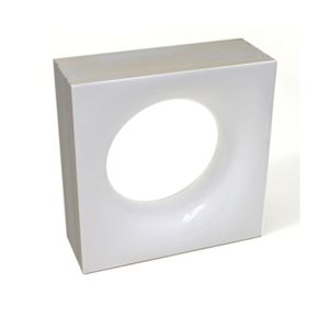 Cobogó 20x20x7,5cm Cerâmica Esmaltado Bianco Sphera Elemento V