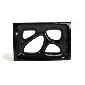 Cobogó Cerâmica Esmaltado Vintage Nero 18,5x27x7cm Elemento V