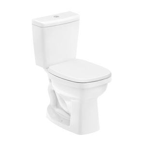Kit Like Bacia + Caixa Acoplada + Assento PP + Itens de Instalação Branco Celite