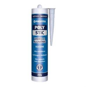 Silicone 250g Incolor Vidro e Aluminio Pulvitec