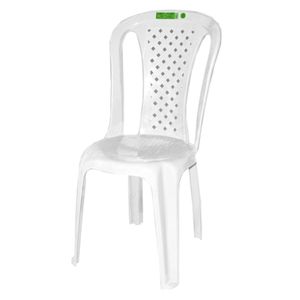 Cadeira de Plástico Branca Valentina Topplast